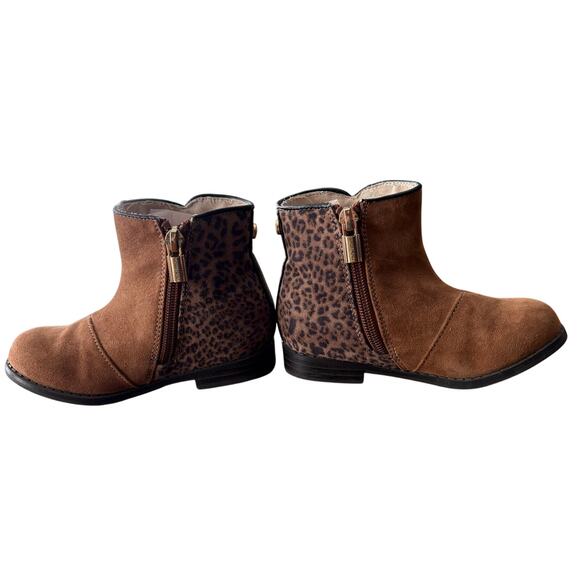 Michael Kors Toddler Boots Size 8 Leopard Zip EUC - Picture 5 of 12